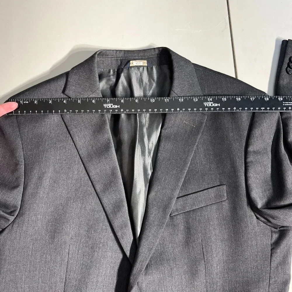 Banana Republic Blazer Jacket Mens 40S Gray Lanificio Wool Modern Fit Sport Coat